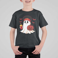 Halloween Chiefs Ghost T Shirt For Kid Pumpkin Ghost Costume - Wonder Print Shop