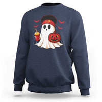 Halloween Chiefs Ghost Sweatshirt Pumpkin Ghost Costume - Wonder Print Shop