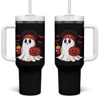 Halloween Chiefs Ghost Tumbler With Handle Pumpkin Ghost Costume - Wonder Print Shop