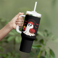 Halloween Chiefs Ghost Tumbler With Handle Pumpkin Ghost Costume - Wonder Print Shop