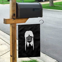 On Wednesdays We Wear Black Garden Flag Goth Halloween - Wonder Print Shop