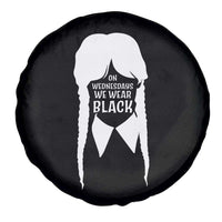 On Wednesdays We Wear Black Spare Tire Cover Goth Halloween - Wonder Print Shop