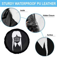 On Wednesdays We Wear Black Spare Tire Cover Goth Halloween - Wonder Print Shop