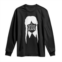 On Wednesdays We Wear Black Long Sleeve Shirt Goth Halloween - Wonder Print Shop