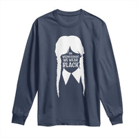 On Wednesdays We Wear Black Long Sleeve Shirt Goth Halloween - Wonder Print Shop