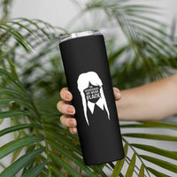 On Wednesdays We Wear Black Skinny Tumbler Goth Halloween - Wonder Print Shop