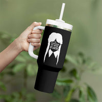 On Wednesdays We Wear Black Tumbler With Handle Goth Halloween - Wonder Print Shop
