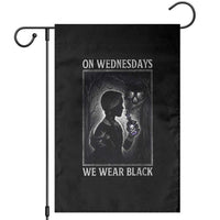 On Wednesdays We Wear Black Garden Flag Tarot Card Goth Halloween - Wonder Print Shop
