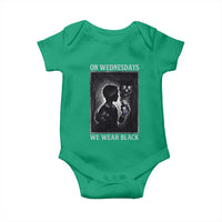 On Wednesdays We Wear Black Baby Onesie Tarot Card Goth Halloween - Wonder Print Shop