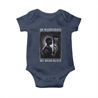 On Wednesdays We Wear Black Baby Onesie Tarot Card Goth Halloween - Wonder Print Shop