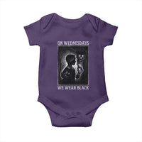 On Wednesdays We Wear Black Baby Onesie Tarot Card Goth Halloween - Wonder Print Shop