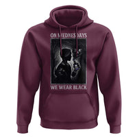 On Wednesdays We Wear Black Hoodie Tarot Card Goth Halloween - Wonder Print Shop