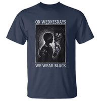 On Wednesdays We Wear Black T Shirt Tarot Card Goth Halloween - Wonder Print Shop