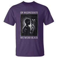 On Wednesdays We Wear Black T Shirt Tarot Card Goth Halloween - Wonder Print Shop