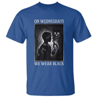 On Wednesdays We Wear Black T Shirt Tarot Card Goth Halloween - Wonder Print Shop