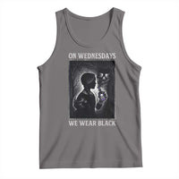 On Wednesdays We Wear Black Tank Top Tarot Card Goth Halloween - Wonder Print Shop