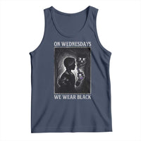 On Wednesdays We Wear Black Tank Top Tarot Card Goth Halloween - Wonder Print Shop