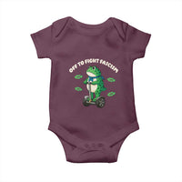 Portland Frog Baby Onesie Off to Fight Fascism Inflatable Costume Protest - Wonder Print Shop
