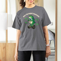 Portland Frog T Shirt For Women Off to Fight Fascism Inflatable Costume Protest - Wonder Print Shop