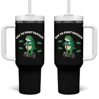 Portland Frog Tumbler With Handle Off to Fight Fascism Inflatable Costume Protest - Wonder Print Shop