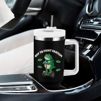 Portland Frog Tumbler With Handle Off to Fight Fascism Inflatable Costume Protest - Wonder Print Shop