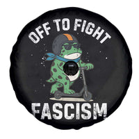 Portland Frog Resist Protest Spare Tire Cover Off to Fight Fascism Frog Scooter - Wonder Print Shop