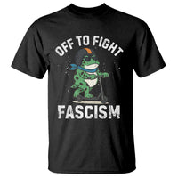 Portland Frog Resist Protest T Shirt Off to Fight Fascism Frog Scooter - Wonder Print Shop