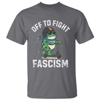 Portland Frog Resist Protest T Shirt Off to Fight Fascism Frog Scooter - Wonder Print Shop