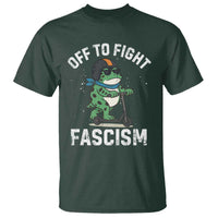 Portland Frog Resist Protest T Shirt Off to Fight Fascism Frog Scooter - Wonder Print Shop