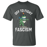 Portland Frog Resist Protest T Shirt Off to Fight Fascism Frog Scooter - Wonder Print Shop