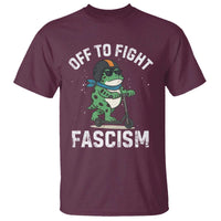 Portland Frog Resist Protest T Shirt Off to Fight Fascism Frog Scooter - Wonder Print Shop