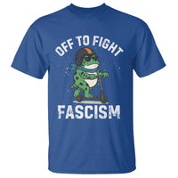 Portland Frog Resist Protest T Shirt Off to Fight Fascism Frog Scooter - Wonder Print Shop