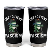 Portland Frog Resist Protest Tumbler Cup Off to Fight Fascism Frog Scooter - Wonder Print Shop
