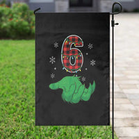 Number 6 Matching 67 Christmas Garden Flag Red Plaid Xmas Pajamas Holiday Gen Alpha Slang Meme - Wonder Print Shop