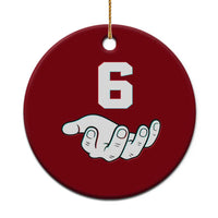 Number 6 Ceramic Ornament Matching 67 Meme Costume 6th Birthday 6 Years - Wonder Print Shop