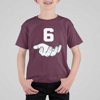 Number 6 T Shirt For Kid Matching 67 Meme Costume 6th Birthday 6 Years - Wonder Print Shop