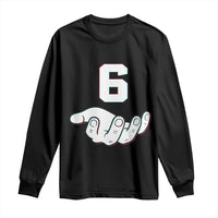 Number 6 Long Sleeve Shirt Matching 67 Meme Costume 6th Birthday 6 Years - Wonder Print Shop