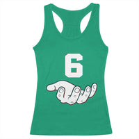 Number 6 Racerback Tank Top Matching 67 Meme Costume 6th Birthday 6 Years - Wonder Print Shop