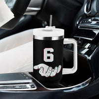 Number 6 Tumbler With Handle Matching 67 Meme Costume 6th Birthday 6 Years - Wonder Print Shop