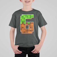 Number 6 T Shirt For Kid Game Matching 67 Meme Costume 6th Birthday 6 Years - Wonder Print Shop