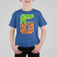 Number 6 T Shirt For Kid Game Matching 67 Meme Costume 6th Birthday 6 Years - Wonder Print Shop