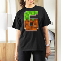 Number 6 T Shirt For Women Game Matching 67 Meme Costume 6th Birthday 6 Years - Wonder Print Shop