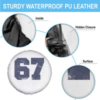 Number 67 Spare Tire Cover Numbered Uniform Sports Jersey Team 67th Birthday - Wonder Print Shop