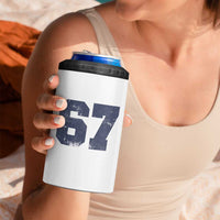 Number 67 4 in 1 Can Cooler Tumbler Numbered Uniform Sports Jersey Team 67th Birthday - Wonder Print Shop