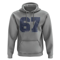 Number 67 Hoodie Numbered Uniform Sports Jersey Team 67th Birthday - Wonder Print Shop