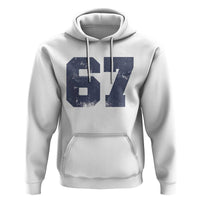 Number 67 Hoodie Numbered Uniform Sports Jersey Team 67th Birthday - Wonder Print Shop