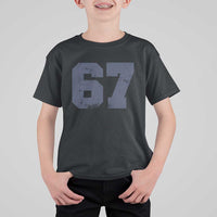 Number 67 T Shirt For Kid Numbered Uniform Sports Jersey Team 67th Birthday - Wonder Print Shop