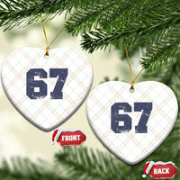 Number 67 Ceramic Ornament Numbered Uniform Sports Jersey Team 67th Birthday - Wonder Print Shop