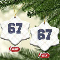 Number 67 Ceramic Ornament Numbered Uniform Sports Jersey Team 67th Birthday - Wonder Print Shop