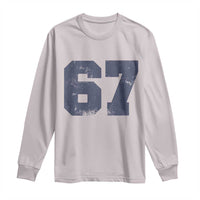 Number 67 Long Sleeve Shirt Numbered Uniform Sports Jersey Team 67th Birthday - Wonder Print Shop